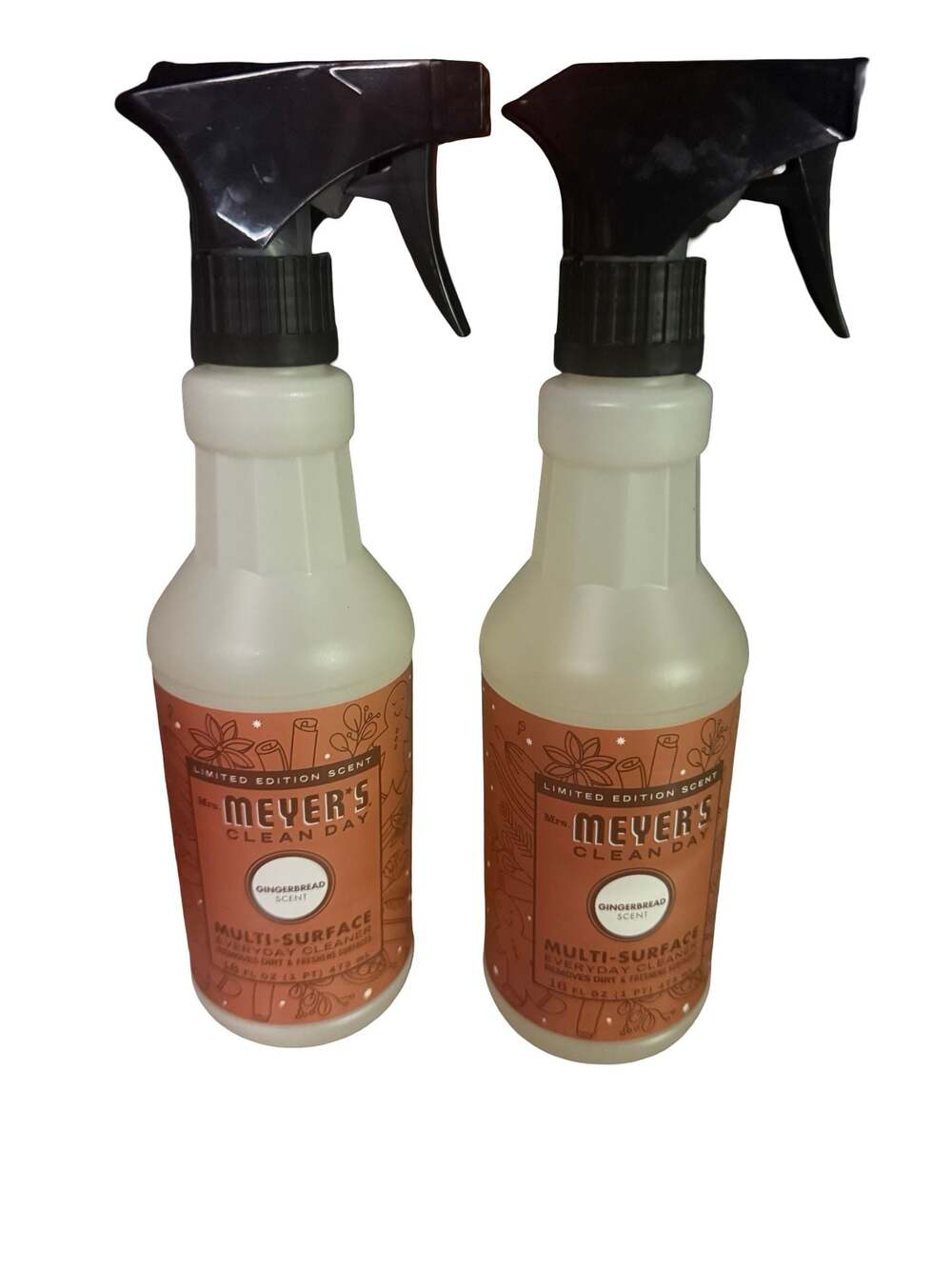 Mrs. Meyer's Clean Day Multi-Surface Cleaner Gingerbread Scent, 16 oz - Set of 2